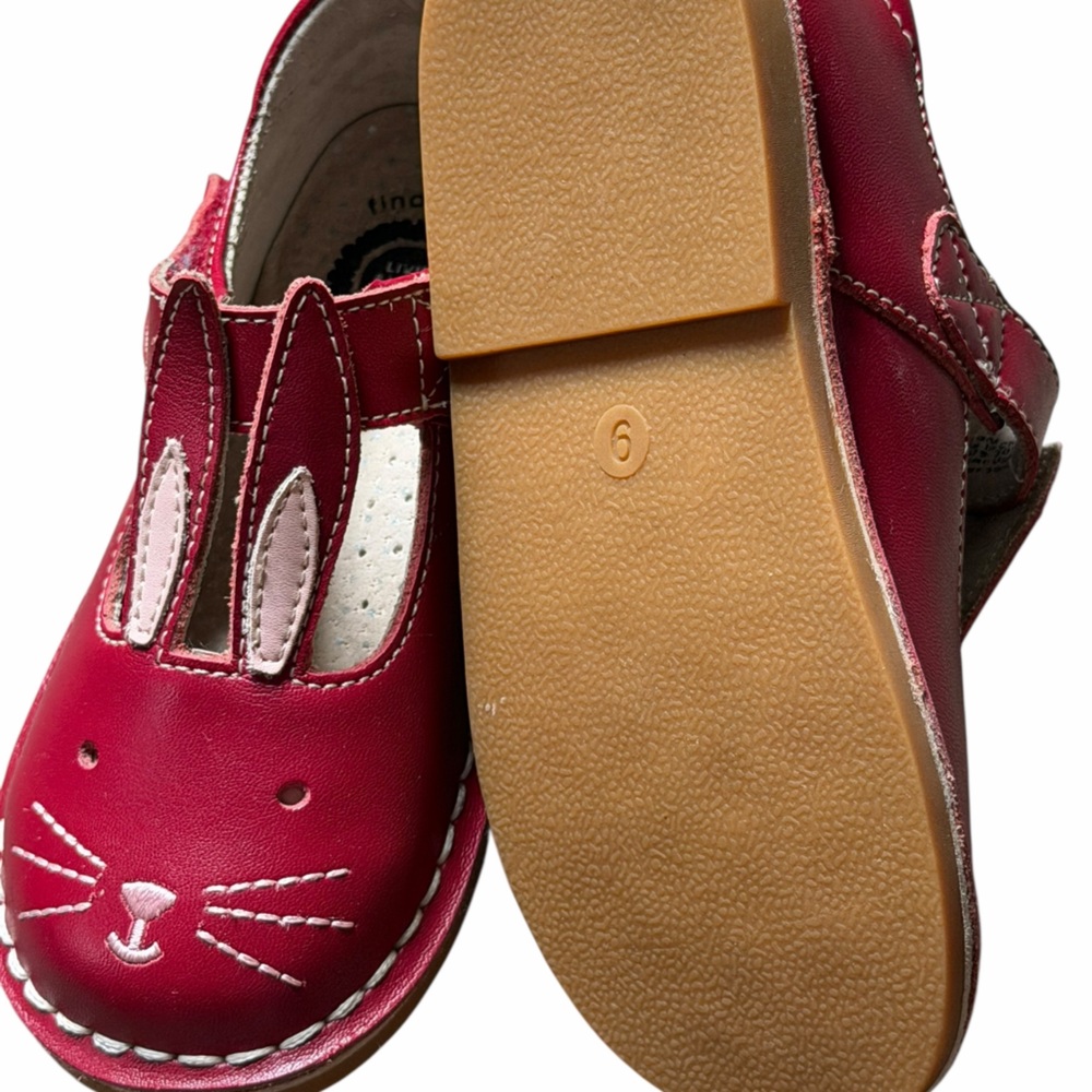 Livie & Luca girls toddler Red Bunny Mary Janes dress shoes size 9 NEW - Picture 4 of 6